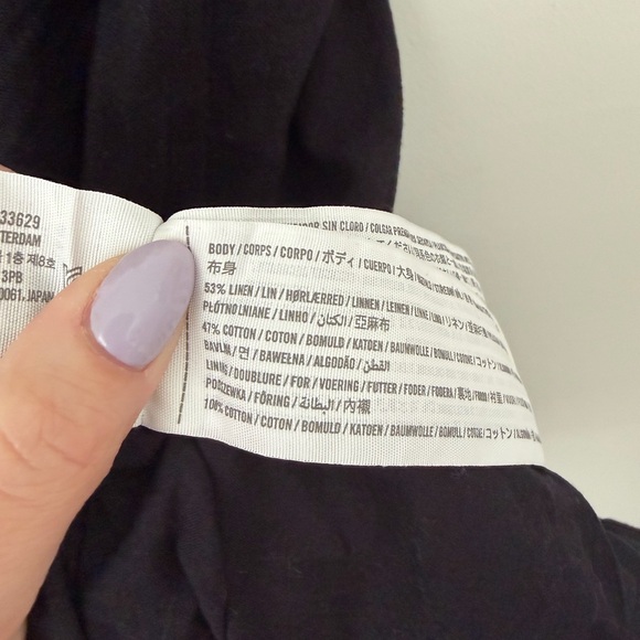 Abercrombie & Fitch Linen Cotton Blend Mini Dress - Picture 3 of 6